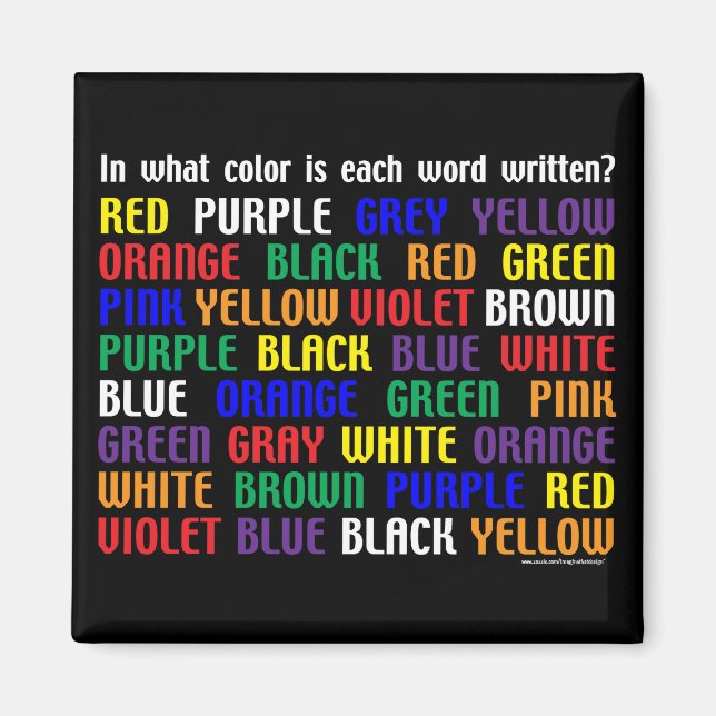 What's My Colour Magnet (Front)