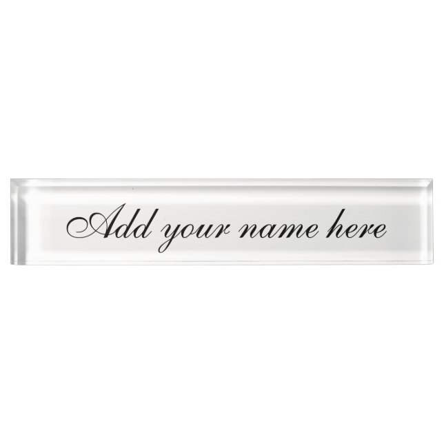 What's My Name!_ Nameplate (Front)