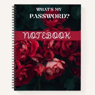 What's My Password?  8.5" x 11" Notebook