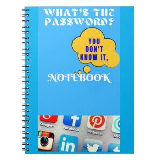 What's my Password Spiral Notebook