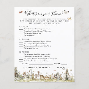 What's On Your Phone   Baby Shower Game