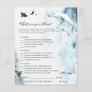 What's On Your Phone Baby Shower Game