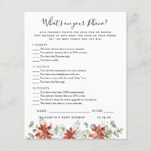 What's On Your Phone   Baby Shower Game