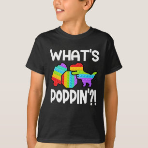 What's Poppin' Pop It Colourful T Rex T-Shirt