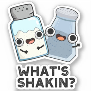 What's Shakin Funny Salt And Pepper Shaker Pun 