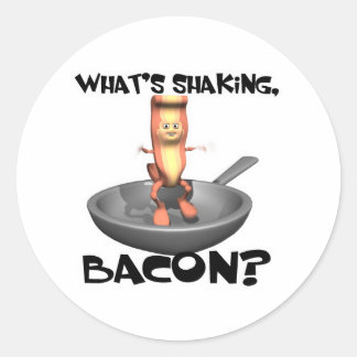 Whats Shaking Bacon Classic Round Sticker