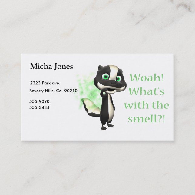 Whats That Smell Skunk Business Card (Front)
