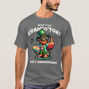 Whats the Craic Irish Surfing funny design TShirt