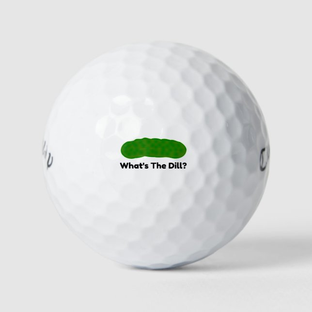 Whats The Dill Pickle Golf Balls (Front)
