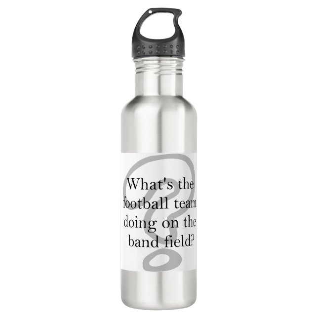 What's the football team doing on the band field 710 ml water bottle (Front)