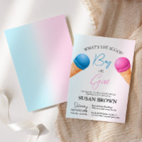 What's the Scoop Gender Reveal Ice Cream