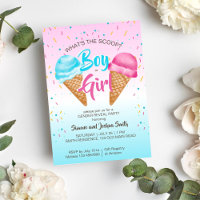 What's the scoop ice cream gender reveal 