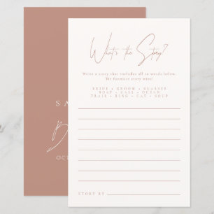 What's the Story Blush Pink Bridal Shower Game