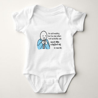 What's the use of learning math? baby bodysuit