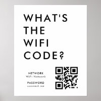 What's the WiFi Code? | QR Code Scan to Connect
