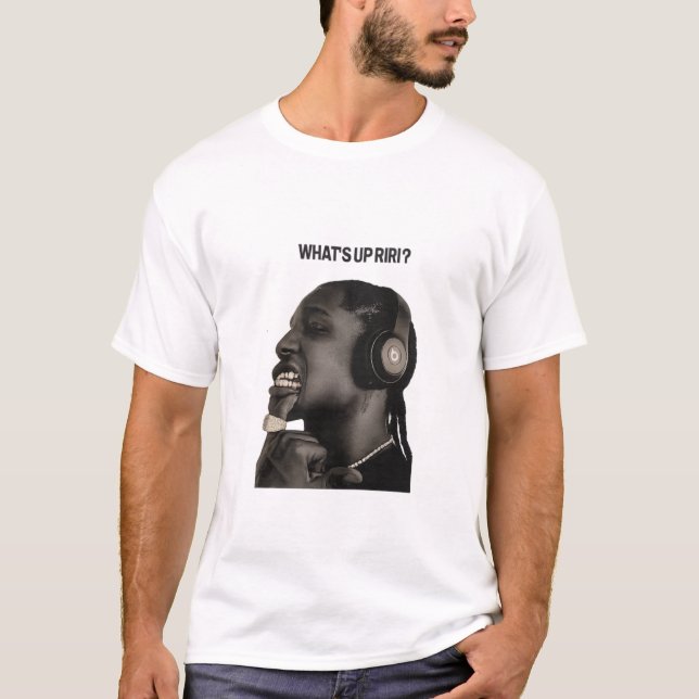 What's Up Bro? Cool Guy Graphic T-Shirt (Front)