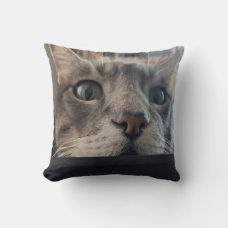 What's up, cat? Throw Pillow