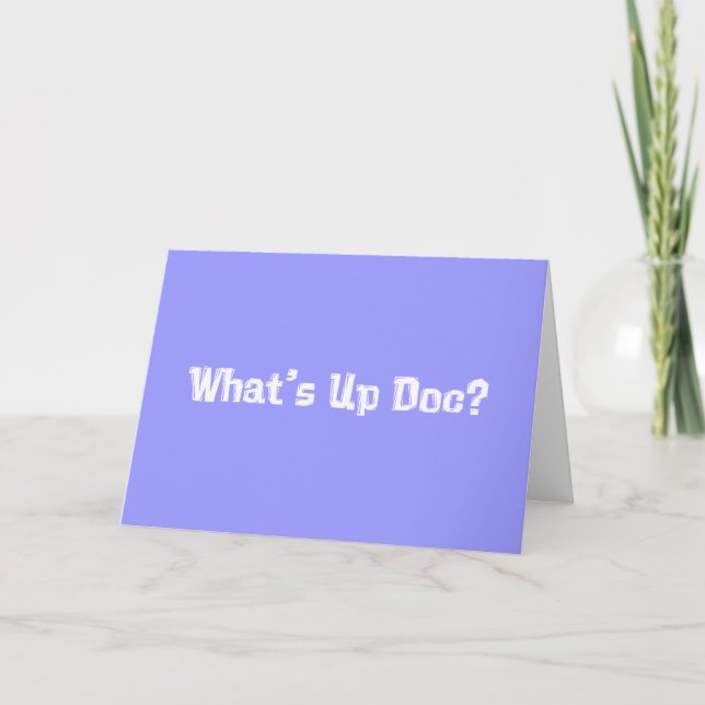 What's Up Doc Gifts Card (Front)