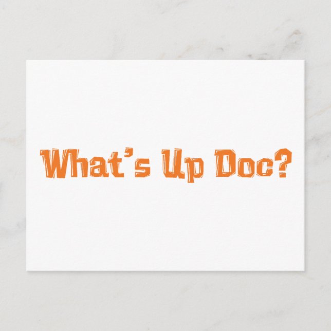 What's Up Doc Gifts Postcard (Front)