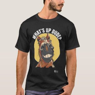 What's Up Dude? Black Colour T-Shirt