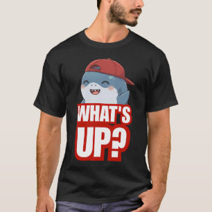 What's Up? - Funny Chibi Shark T-Shirt