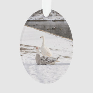 Whats Up Goose Ornament