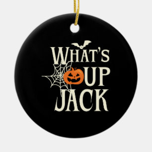 What's Up Jack Halloween Ceramic Tree Decoration