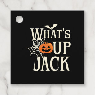 What's Up Jack Halloween Favour Tags