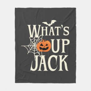What's Up Jack Halloween Fleece Blanket