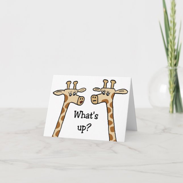 What's up? Notecards (Front)