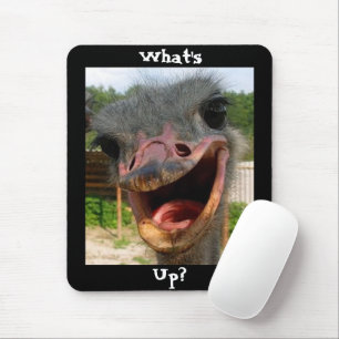 What's Up Ostrich? Mouse Mat