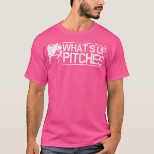 What'S Up Pitches Funny Mountain Climbing Pun T-Shirt