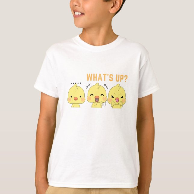 What's up, Three duck s are saying to you. T-Shirt (Front)