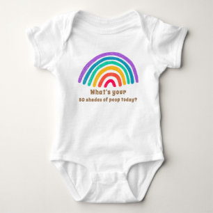 What's Your 50 Shades of Poop Today? Rainbow Baby Bodysuit