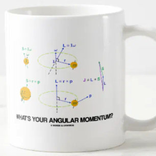 What's Your Angular Momentum? (Physics Diagrams) Coffee Mug
