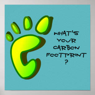What's Your Carbon Footprint? Poster