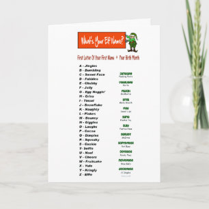 What's Your Elf Name Christmas Card to Customize!