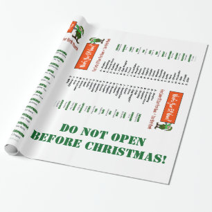 What's Your Elf Name? Christmas Gift Wrap