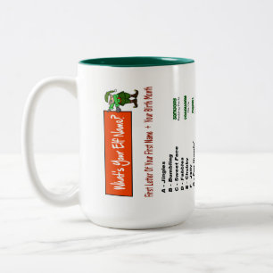 What's Your Elf Name Mug? Two-Tone Coffee Mug
