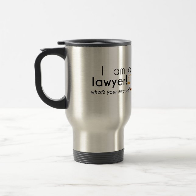 what's your excuse? travel mug (Left)