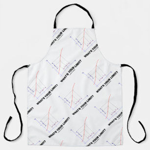 What's Your Limit? Limit Function Geek Humour Apron