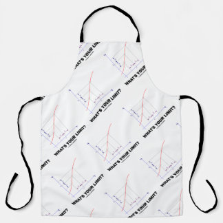 What's Your Limit? Limit Function Geek Humour Apron