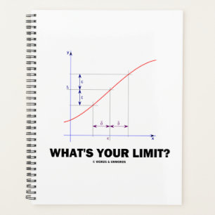 What's Your Limit? Limit Function Geek Humour Planner