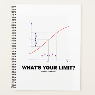 What's Your Limit? Limit Function Geek Humour Planner