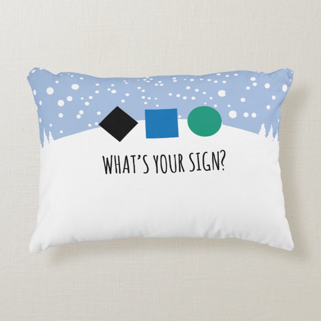 What's Your Sign Decorative Cushion (Front)