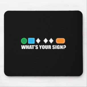 What's Your Sign Skiing Difficulty Ski Skier Mouse Mat