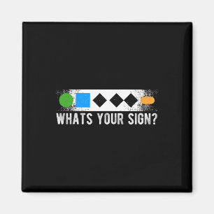 Whats Your Sign Sliding Sport Snowboarding Magnet