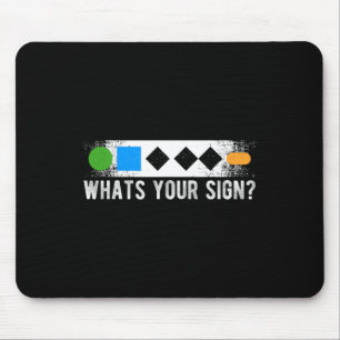 Whats Your Sign Sliding Sport Snowboarding  Mouse Mat
