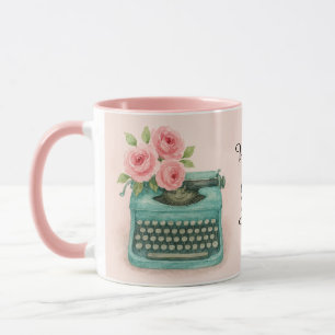 What's Your Story Vintage Typewriter Storyteller  Mug