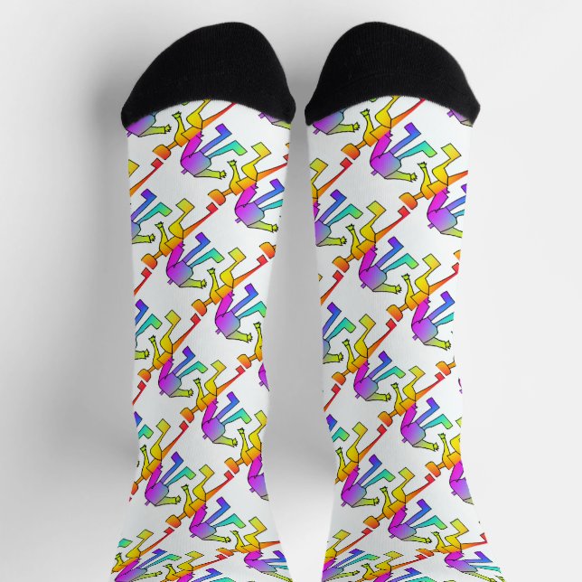 What's Your Style One Size Fits All Crew Socks (Top)